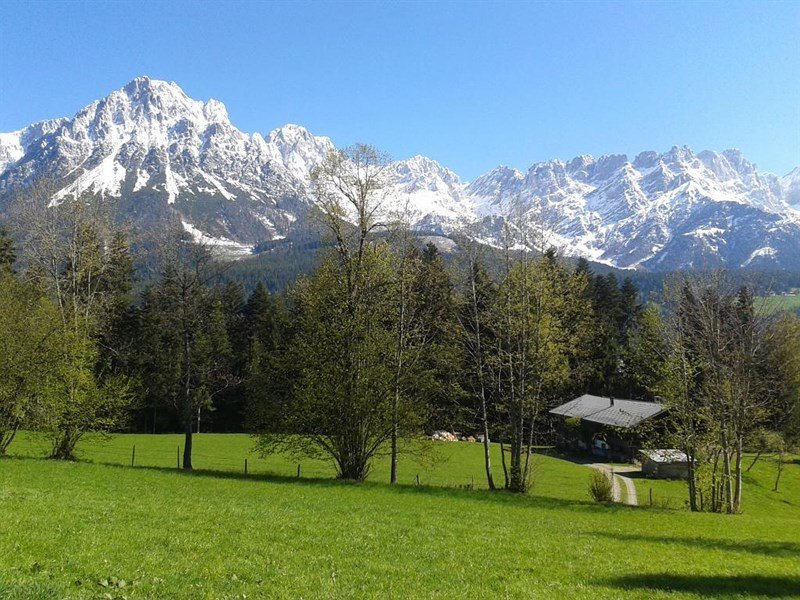 020-ellmau-landhaus-woess-aussicht-auf-den-wilden-kaiser